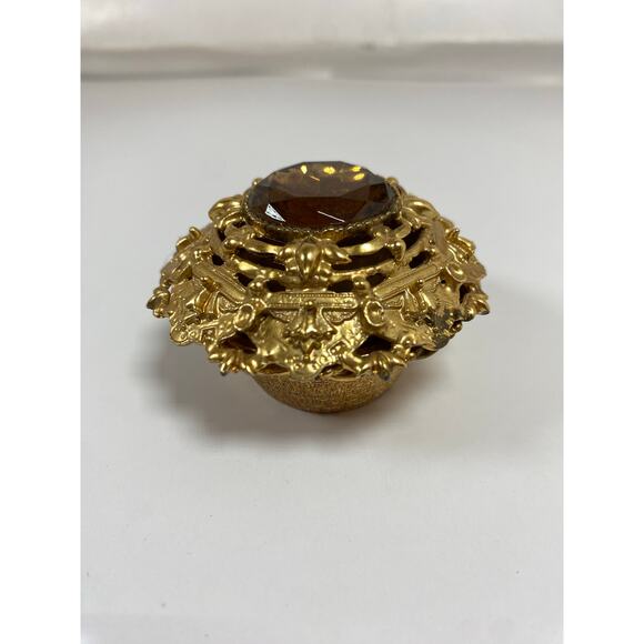 Florenza Jewelry - Florenza Gold Toned Trinket Box